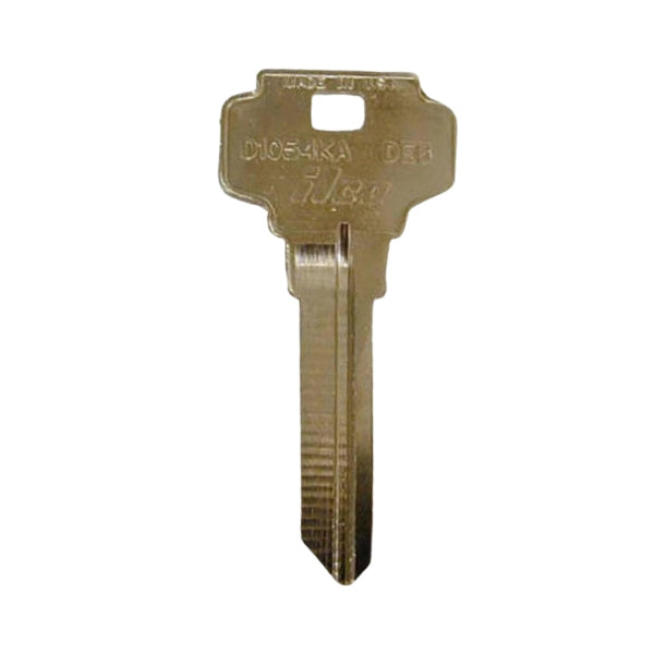 Ilco - NB-DE6 Key Blank - Neuter Bow Brass Finish