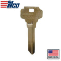 Ilco - NB-DE6 Key Blank - Neuter Bow Brass Finish