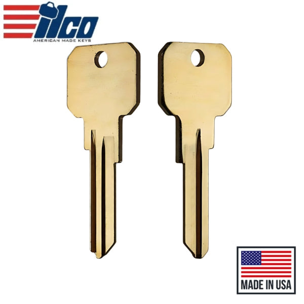 Ilco - NB-KW1 Key Blank - Neuter Bow Brass Finish