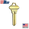 Ilco - NB-SC9 Key Blank - Neuter Bow Brass Finish