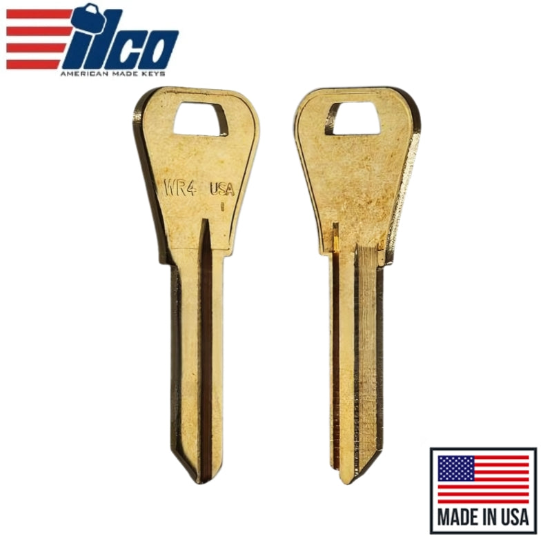 Ilco - NB-WR4 Key Blank - Neuter Bow Brass Finish