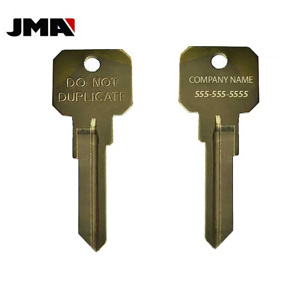 JMA - Custom Personalized Engraved - KW1 (Do Not Duplicate) Key Blanks ( PACK OF 500 )