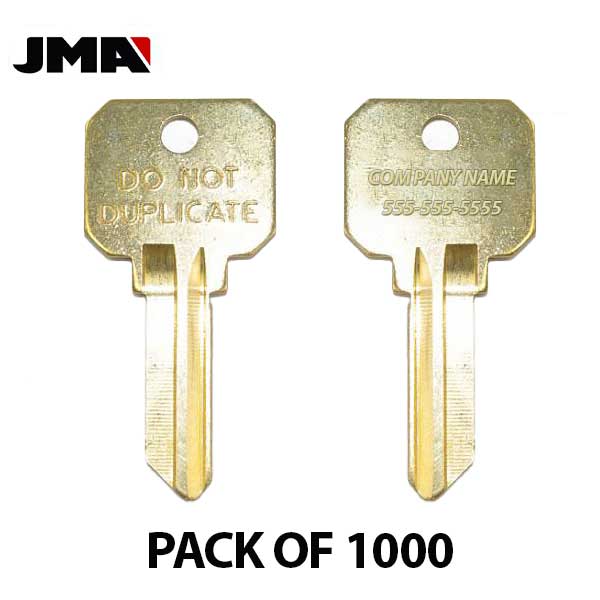 JMA - Custom Personalized Engraved - SC1 (Do Not Duplicate) Key  Blanks ( PACK OF 1000 )