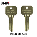 JMA - Custom Personalized Engraved - SC4 (Do Not Duplicate) Key Blanks ( PACK OF 500 )