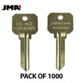 JMA - Custom Personalized Engraved - SC4 (Do Not Duplicate) Key Blanks ( PACK OF 1000 )