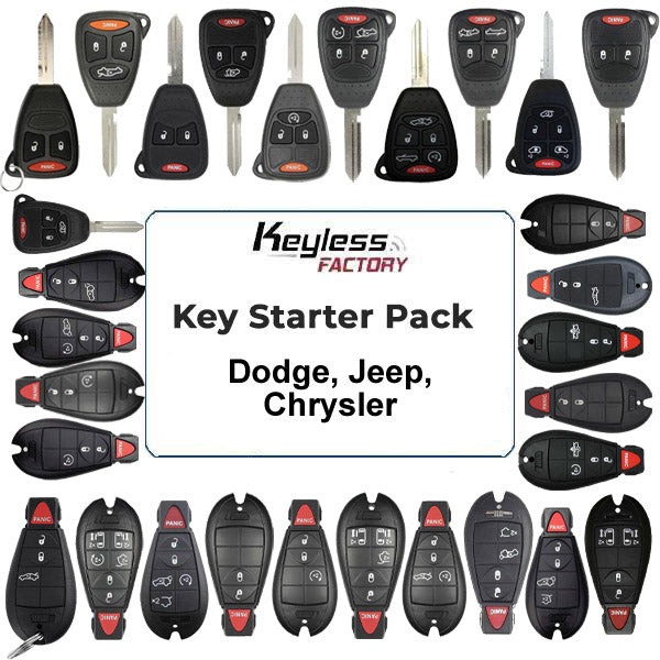 Remote Keys STARTER Pack / Chrysler - Dodge - Jeep / Flip Keys, Remote Head Keys (AFTERMARKET)
