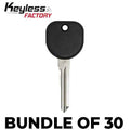 30 x GM B111 Transponder Key (Chip 46 Circle+) (BUNDLE OF 30)