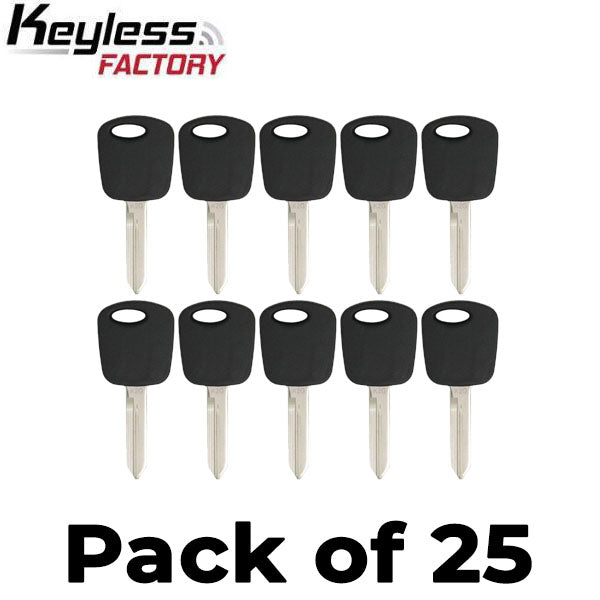 25 x Ford Lincoln Mercury Mazda H72 Transponder Key (4C) (AFTERMARKET) (Bundle of 25)