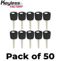 50 x Ford Lincoln Mercury Mazda H72 Transponder Key (4C) (AFTERMARKET) (Bundle of 50)