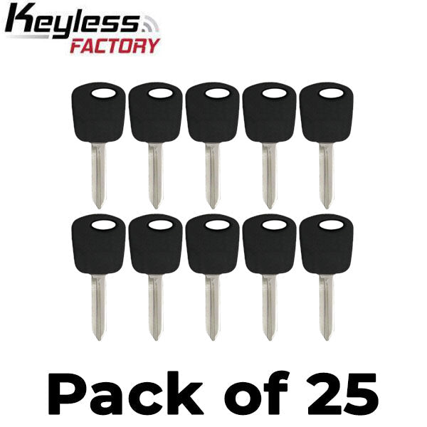 25 x  H74 / H86 Ford Mazda Lincoln Transponder Key (4D60 Chip) (AFTERMARKET) (Bundle of 25)