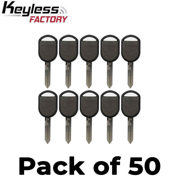 50 x 2000-2017 Ford -  H92 / H84 / Transponder Key (4D63 80 Bit Chip) (AFTERMARKET) (Bundle of 50)