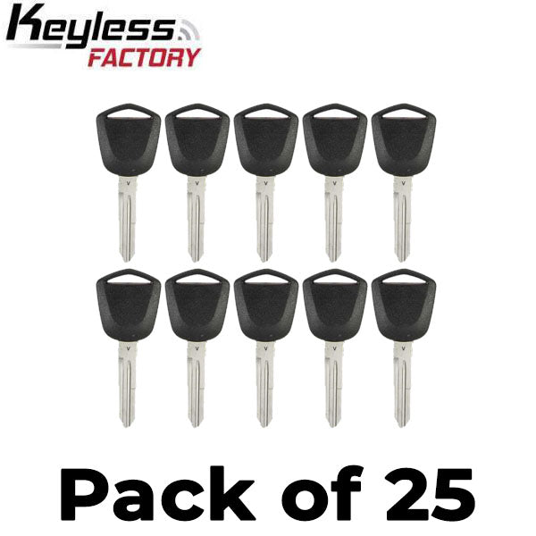 25 x 1996-2009 Acura - HD111 Transponder Key (46 V-Chip) (AFTERMARKET) (Bundle of 25)