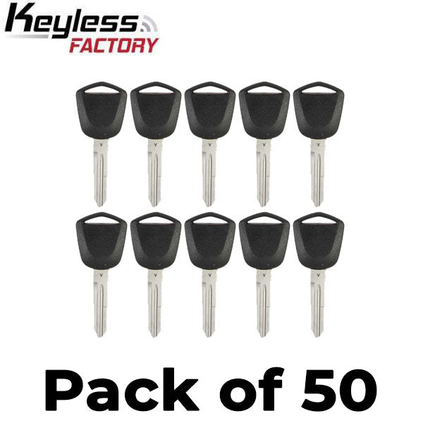 50 x 1996-2009 Acura - HD111 Transponder Key (46 V-Chip) (AFTERMARKET) (Bundle of 50)