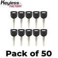 50 x 2003-2014 Mazda  MZ24 / MZ34 Transponder Key (Chip 4D63 80 Bit) (AFTERMARKET) (Bundle of 50)