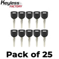 25 x 2003-2014 Mazda  MZ24 / MZ34 Transponder Key (Chip 4D63 80 Bit) (AFTERMARKET) (Bundle of 25)