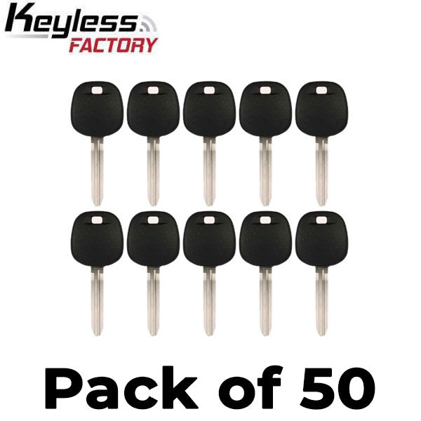 50 x Toyota TOY43 Transponder Key (4C Chip)  (AFTERMARKET) (Bundle of 50)