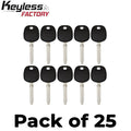 25 x 2003-2013 Toyota / Scion - TOY44D Transponder Key - (D Chip) (AFTERMARKET) (Bundle of 25)
