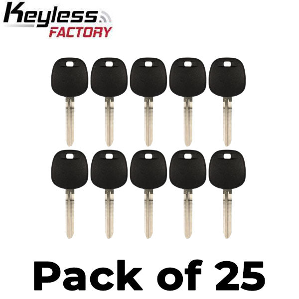 25 x 2010 - 2019 Toyota / Scion - TOY44G Transponder Key  -  (G Chip) (AFTERMARKET) (Bundle of 25)