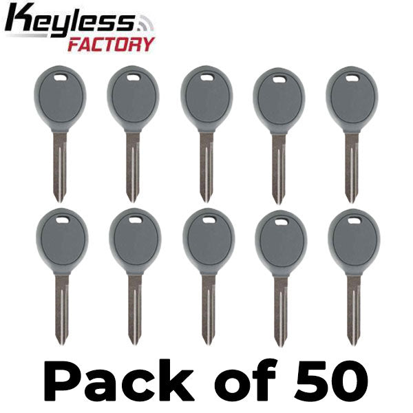 50 x 2004-2019 Chrysler / Dodge / Jeep Transponder Key / Y164 (Chip 46) (AFTERMARKET) (Bundle of 50)