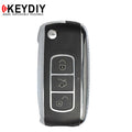 KEYDIY - Bentley Style - 3-Button Flip Key Blank   (KD-B07)