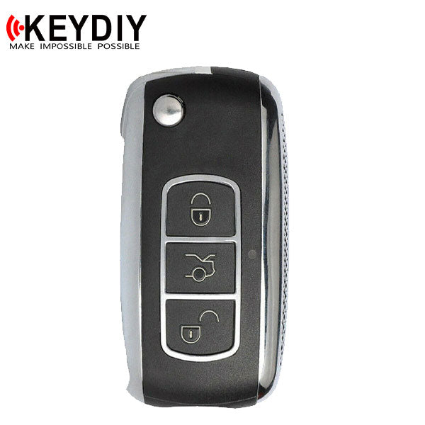 KEYDIY - Bentley Style - 3-Button Flip Key Blank   (KD-B07)