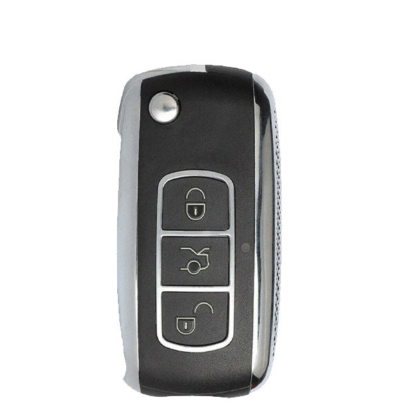 KEYDIY - Bentley Style - 3-Button Flip Key Blank   (KD-B07)
