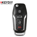 KEYDIY - Ford Style - 4-Button Flip Key Blank  (KD-B12-4)