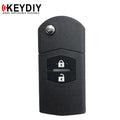 KEYDIY - Mazda Style - 2-Button Flip Key Blank  (KD-B14-2)