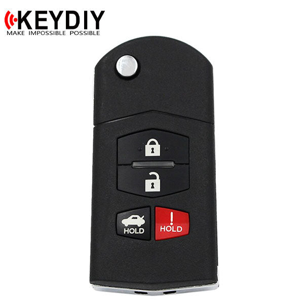KEYDIY - Mazda Style - 4-Button Flip Key Blank  (KD-B14-3-1)