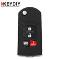 KEYDIY - Mazda Style - 4-Button Flip Key Blank  (KD-B14-3-1)