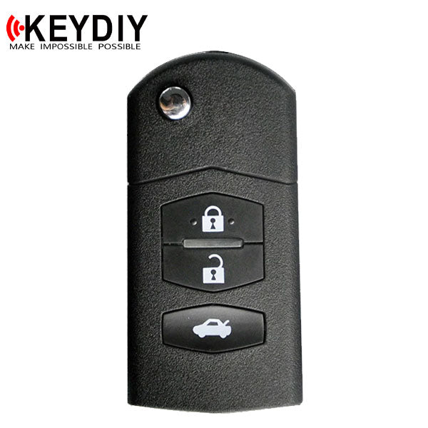 KEYDIY - Mazda Style - 3-Button Flip Key Blank  (KD-B14-3)