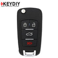 KEYDIY - Generic Style - 4-Button Flip Key Blank  (KD-B18)