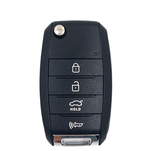 KEYDIY - Kia Style - 4-Button Flip Key Blank - Black  (KD-B19-3-1)