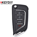 KEYDIY - Knife Style - 4-Button Flip Key Blank  (KD-B21-4)