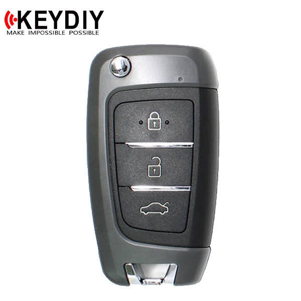 KEYDIY - Hyundai Style - 3-Button Flip Key Blank (KD-B25)
