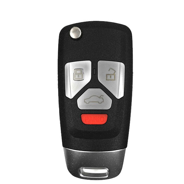 KEYDIY - Audi Style - 4-Button Flip Key Blank (KD-B27-4)