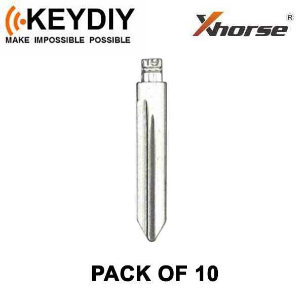 KEYDIY - H75 / FO38 - Flip Key Blade - #19 - For Xhorse / Keydiy Universal Remote Flip Keys - Pack of 10