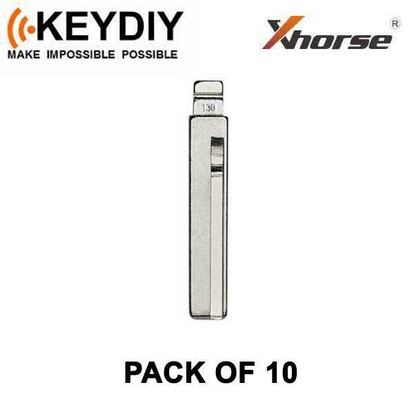 KEYDIY - HY18R - Flip Key Blade - #130 - For Xhorse / Keydiy Universal Remote Flip Keys - Pack of 10