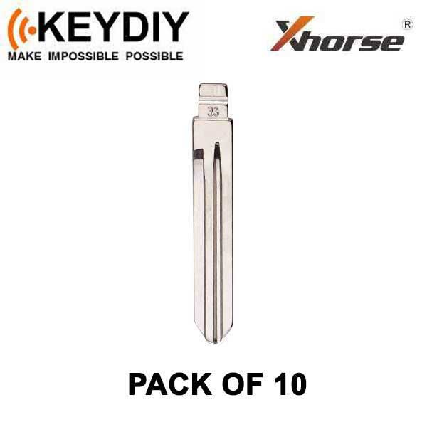 KEYDIY - HY15 - Flip Key Blade - #33 - For Xhorse / Keydiy Universal Remote Flip Keys - Pack of 10