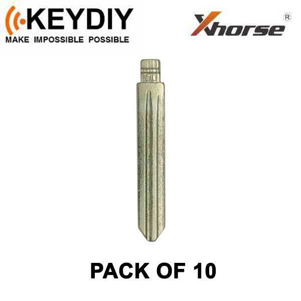 KEYDIY - HYN14 - Flip Key Blade - #50 - For Xhorse / Keydiy Universal Remote Flip Keys - Pack of 10