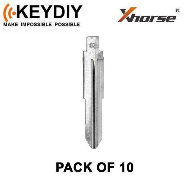 KEYDIY - MIT1 - Flip Key Blade - #62 - For Xhorse / Keydiy Universal Remote Flip Keys - Pack of 10