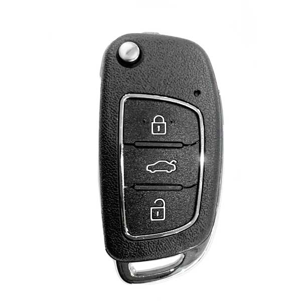 KEYDIY - Hyundai Style - 3-Button Flip Key Blank - Black (KD-B16)