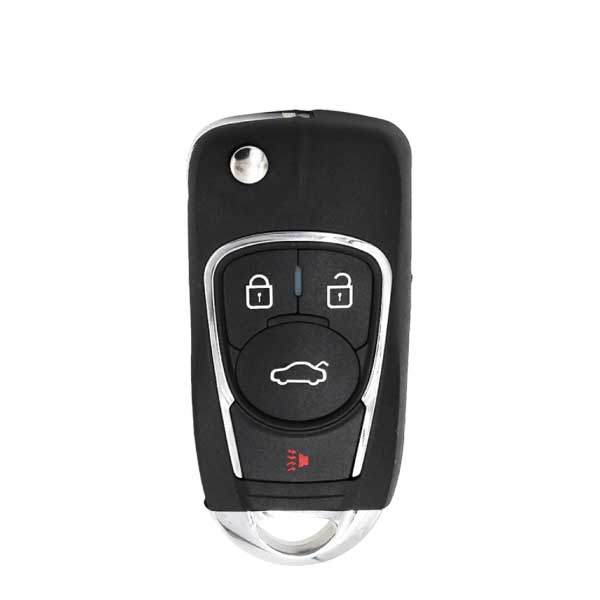 KEYDIY - 4-Button Universal Flip Key w/ Integrated Chip - GM Style (KD-NB22-4)