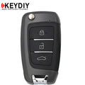 KEYDIY - Hyundai Style - 3-Button Flip Key Blank w/ Integrated Chip (KD-NB25)