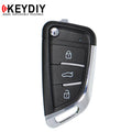KEYDIY - BMW Knife Style - 3-Button Flip Key Blank w/ Integrated Chip  (KD-NB29)