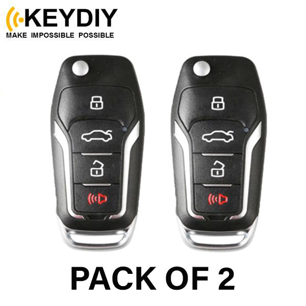 2 x KEYDIY PKE - Universal Passive Keyless Entry Flip Key - Turn Any Key To Comfort Access! (Bundle of 2)