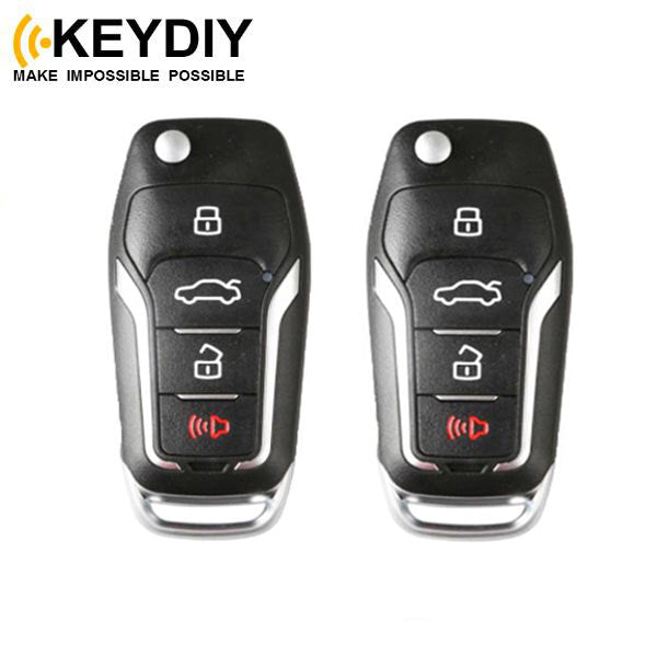 2 x KEYDIY PKE - Universal Passive Keyless Entry Flip Key - Turn Any Key To Comfort Access! (Bundle of 2)