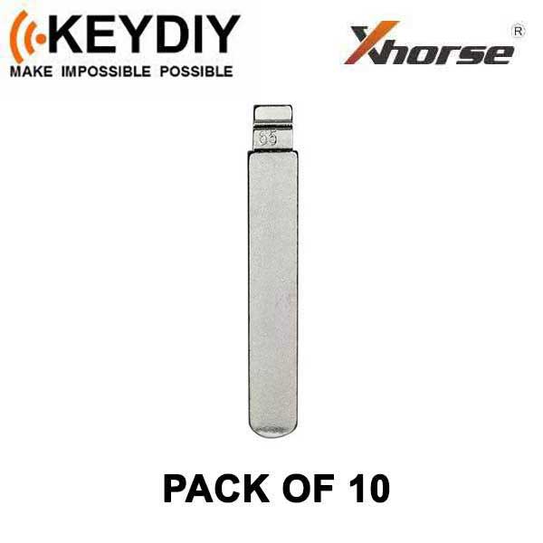 KEYDIY - DAT17 - Flip Key Blade - #65 - For Xhorse / Keydiy Universal Remote Flip Keys - Pack of 10