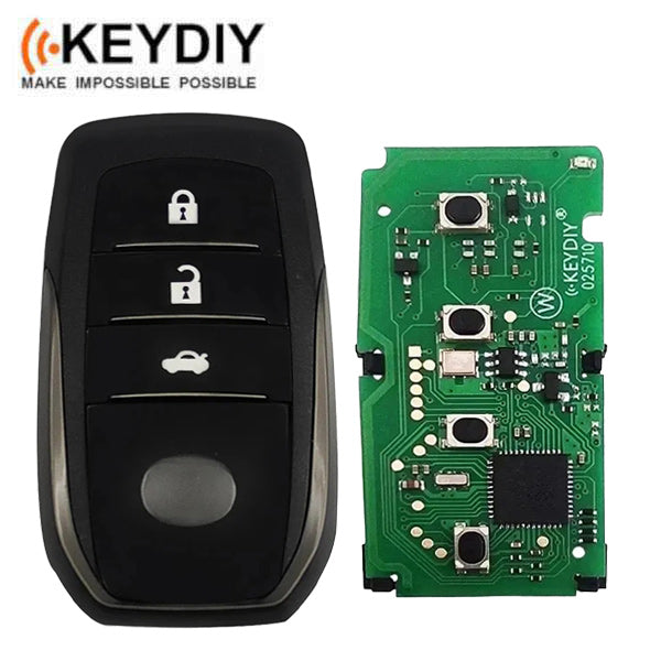 KEYDIY - 4-Button Toyota Lexus Smart Key - Toyota Style - 8A Chip (KD-TB01-04)