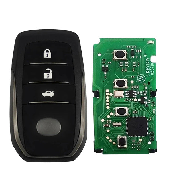 KEYDIY - 4-Button Toyota Lexus Smart Key - Toyota Style - 8A Chip (KD-TB01-04)